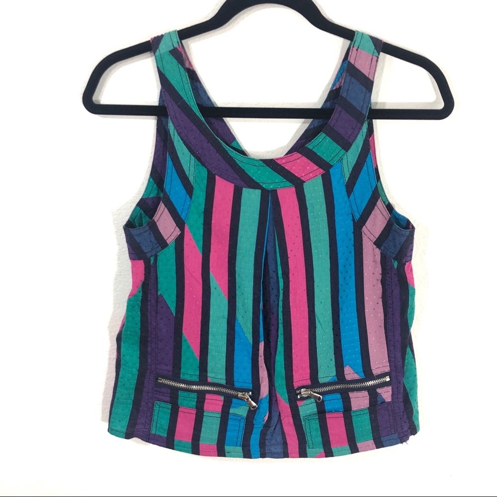 Marc By Marc Jacobs Top Striped Multi Color Size 4 - image 1